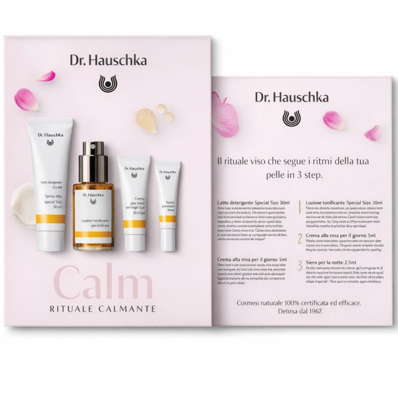cofanetto di Dr Hauschka Discovery Kit Rituale Calmante Set Viso Pelle Sensibile 4 Pezzi cofanetto di Dr Hauschka Discovery Kit Rituale Calmante Set Viso Pelle Sensibile 4 Pezzi