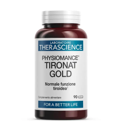 barattolo di Physiomance Tironat Gold Integratore per Equilibrio Tiroide 90 Compresse barattolo di Physiomance Tironat Gold Integratore per Equilibrio Tiroide 90 Compresse