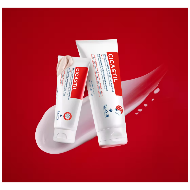 Scatola Rilastil Cicastil Crema Riparatrice Protettiva Multiuso per Pelle Irritata 100ml Scatola Rilastil Cicastil Crema Riparatrice Protettiva Multiuso per Pelle Irritata 100ml