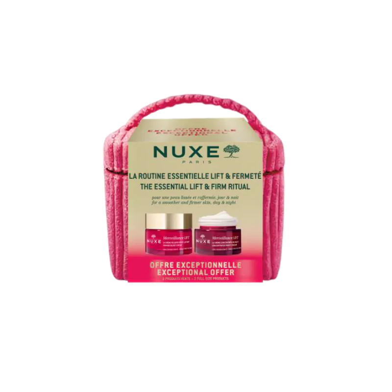 pochette nuxe con Nuxe Merveillance Crema Giorno 50ml + Crema Notte 50ml pochette nuxe con Nuxe Merveillance Crema Giorno 50ml + Crema Notte 50ml
