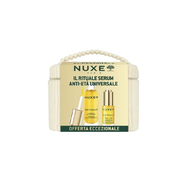 Nuxe Super Serum Set con Siero Viso 30ml + Contorno Occhi 15ml + Pochette Nuxe Super Serum Set con Siero Viso 30ml + Contorno Occhi 15ml + Pochette