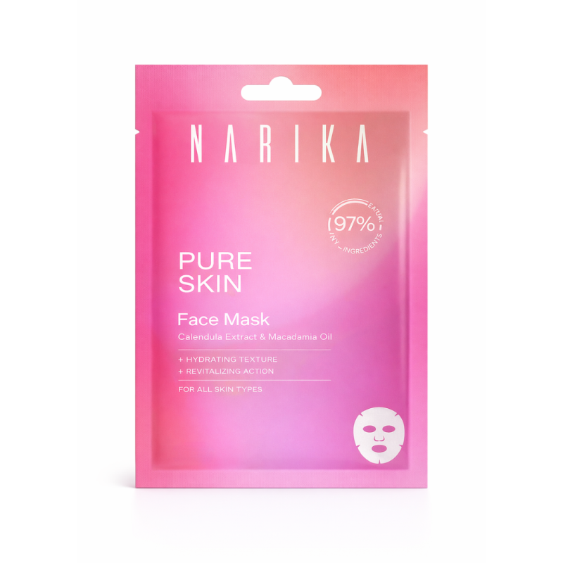 confezione di Narika Face Jelly Mask Hydra Complex Maschera Viso Idratante per Pelle Morbida 20g