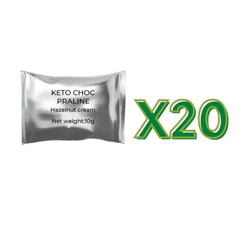 Feeling Ok Keto Choc Praline Ripiene Crema Nocciola Snack Proteico Low Carb Pacchetto da 20 Praline