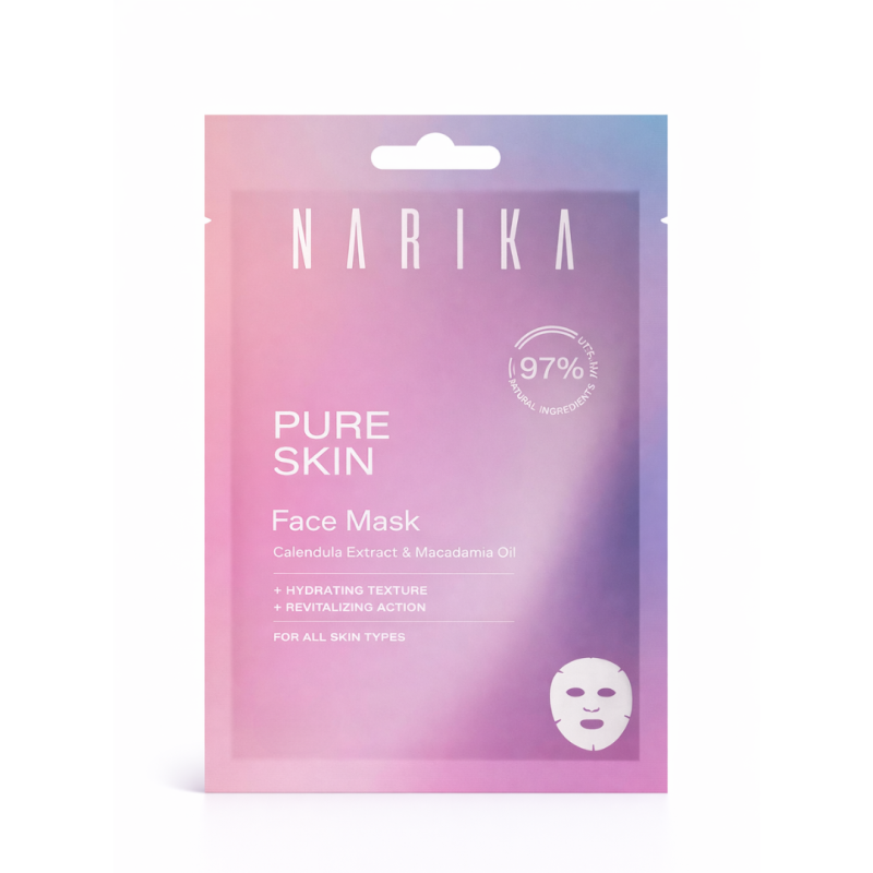 confezione di Narika Face Jelly Mask Time Lifting Effect Maschera Viso Rassodante 20g
