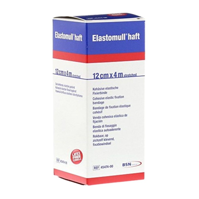 Scatola Benda Elastica Autoadesiva Elastomull Haft per Supporto 12x400 cm Scatola Benda Elastica Autoadesiva Elastomull Haft per Supporto 12x400 cm