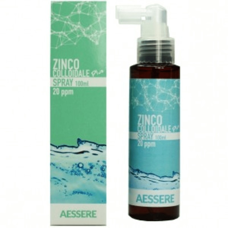 Zinco Colloidale Plus Spray supporto immunitario e benessere pelle 100 ml Zinco Colloidale Plus Spray supporto immunitario e benessere pelle 100 ml