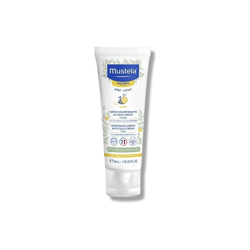 Mustela Crema Nutritiva al Cold Cream per Pelle Secca 40 ml Mustela Crema Nutritiva al Cold Cream per Pelle Secca 40 ml