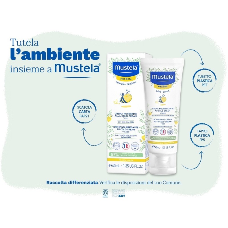 Mustela Crema Nutritiva al Cold Cream per Pelle Secca 40 ml Mustela Crema Nutritiva al Cold Cream per Pelle Secca 40 ml