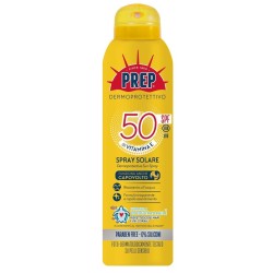flacone di Prep Spray Solare Viso e Corpo Resistente all'Acqua SPF50+ 150ml flacone di Prep Spray Solare Viso e Corpo Resistente all'Acqua SPF50+ 150ml