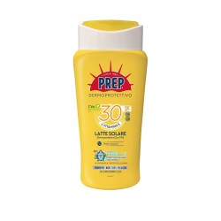 flacone di Prep Latte Solare SPF30 Viso e Corpo Resistente all'Acqua 200ml flacone di Prep Latte Solare SPF30 Viso e Corpo Resistente all'Acqua 200ml