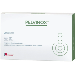 confezione di Pelvinox Integratore per Vie Urinarie 20 Compresse confezione di Pelvinox Integratore per Vie Urinarie 20 Compresse