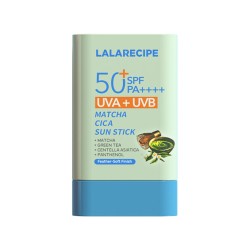confezione di Lalarecipe Matcha Cica Sun Stick Protezione Solare Viso SPF50+ Anti-age Stick 20g confezione di Lalarecipe Matcha Cica Sun Stick Protezione Solare Viso SPF50+ Anti-age Stick 20g