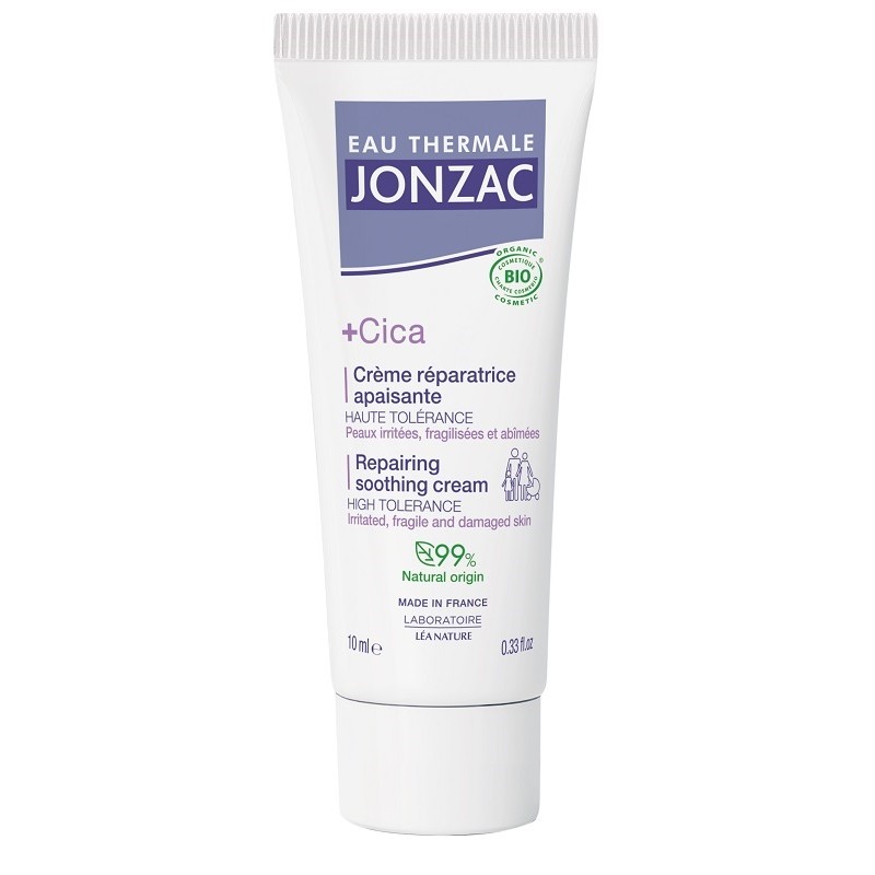 Jonzac Cica+ Crema Riparatrice Lenitiva per Pelle Sensibile e Irritata Tubo da 15 ml