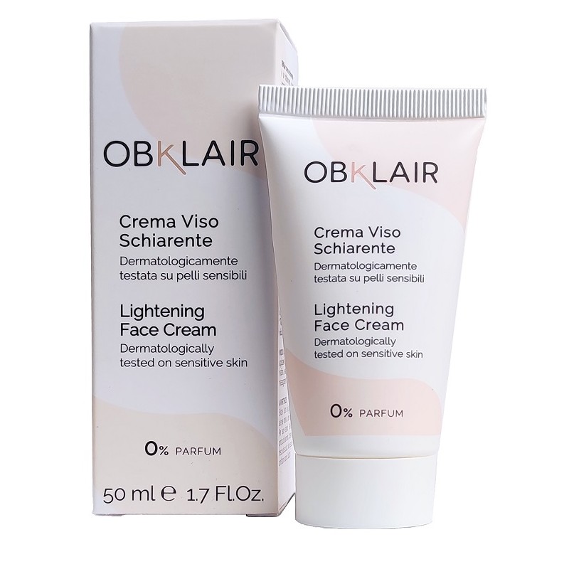 Obklair Crema viso schiarente per macchie scure e idratazione 50 ml