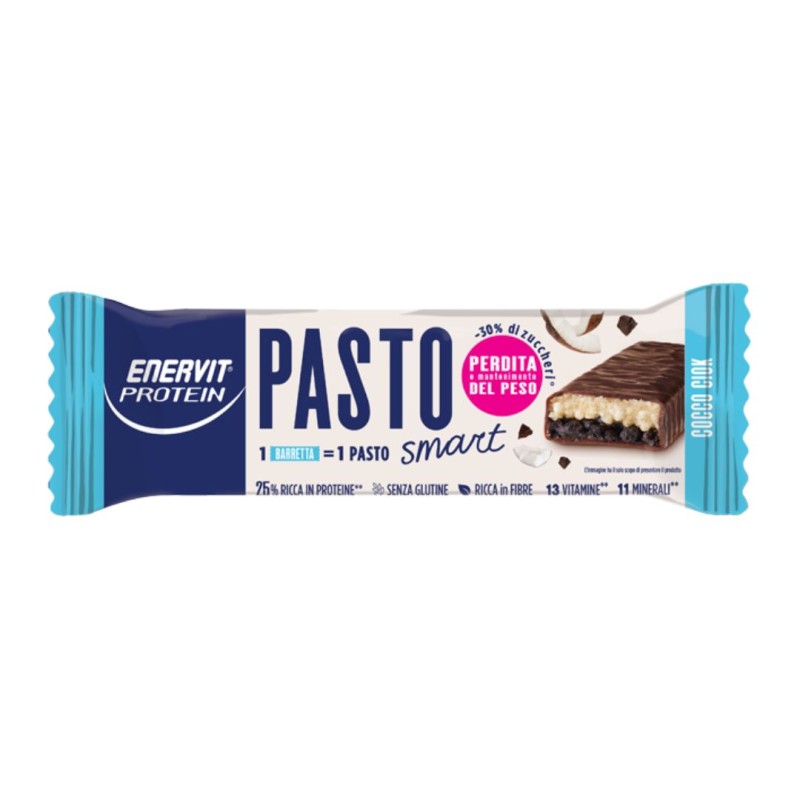 Formato di Enervit Sostitutivo Pasto Cocco Ciock Barretta al Cocco Ricoperta di Cioccolato 60 g Formato di Enervit Sostitutivo Pasto Cocco Ciock Barretta al Cocco Ricoperta di Cioccolato 60 g
