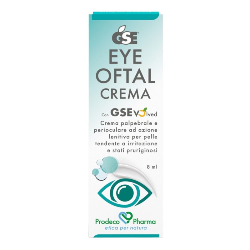Scatola Gse Eye Oftal Crema per Occhi Arrossati e Gonfi 8 ml Scatola Gse Eye Oftal Crema per Occhi Arrossati e Gonfi 8 ml