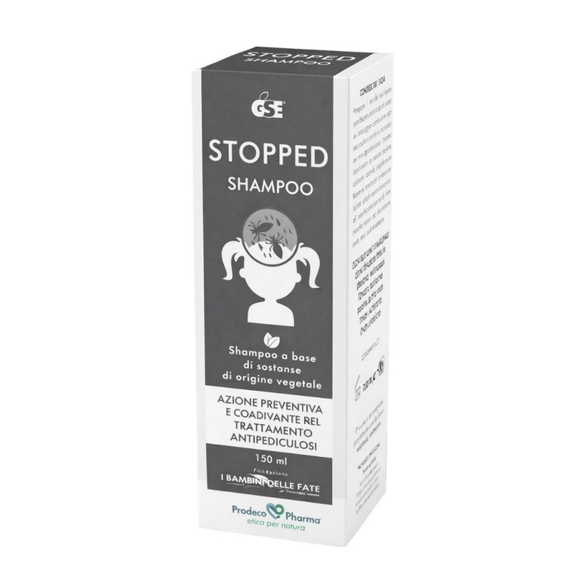 Scatola GSE Stopped Shampoo Antipediculosi per Pidocchi 150ml Scatola GSE Stopped Shampoo Antipediculosi per Pidocchi 150ml
