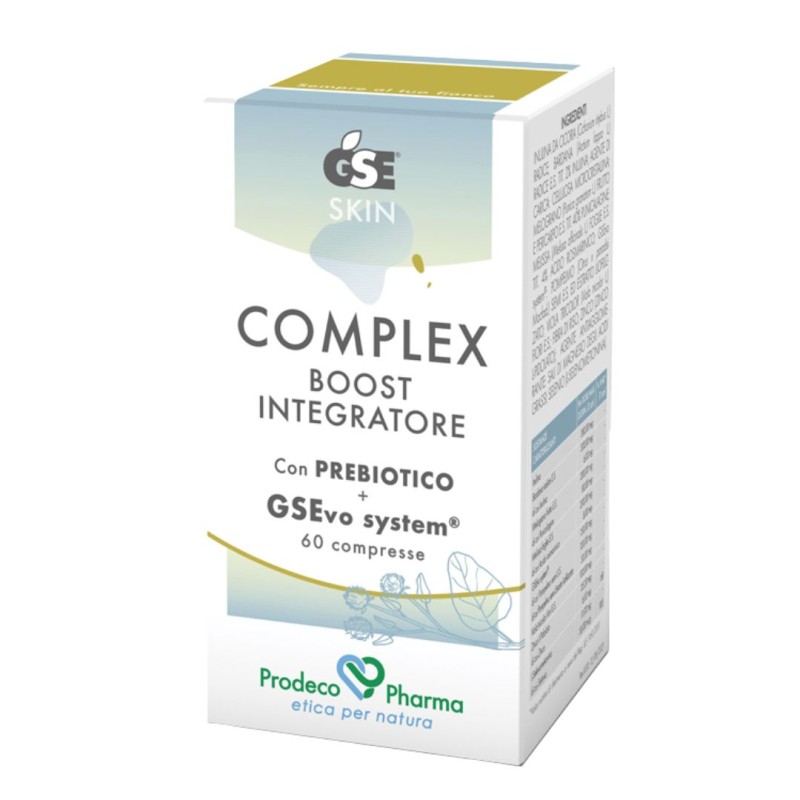 Scatola GSE Skin Complex Boost Integratore per la Pelle 60 Compresse Scatola GSE Skin Complex Boost Integratore per la Pelle 60 Compresse