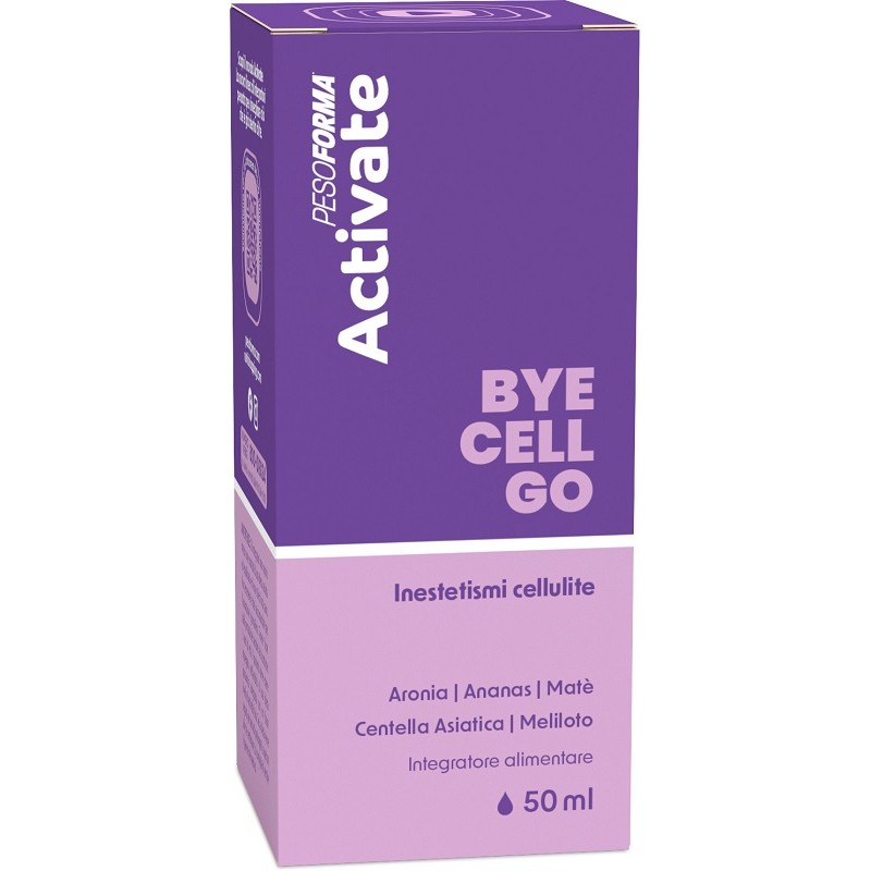 Scatola Pesoforma Activate Bye Cell Go Integratore Drenante e Microcircolo Gocce 50ml Scatola Pesoforma Activate Bye Cell Go Integratore Drenante e Microcircolo Gocce 50ml