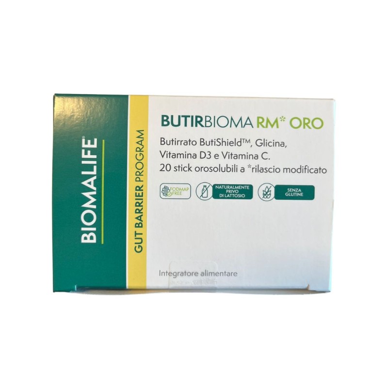 Biomalife Butirbioma Rm Oro Integratore Alimentare 20 Stick Orosolubili Biomalife Butirbioma Rm Oro Integratore Alimentare 20 Stick Orosolubili