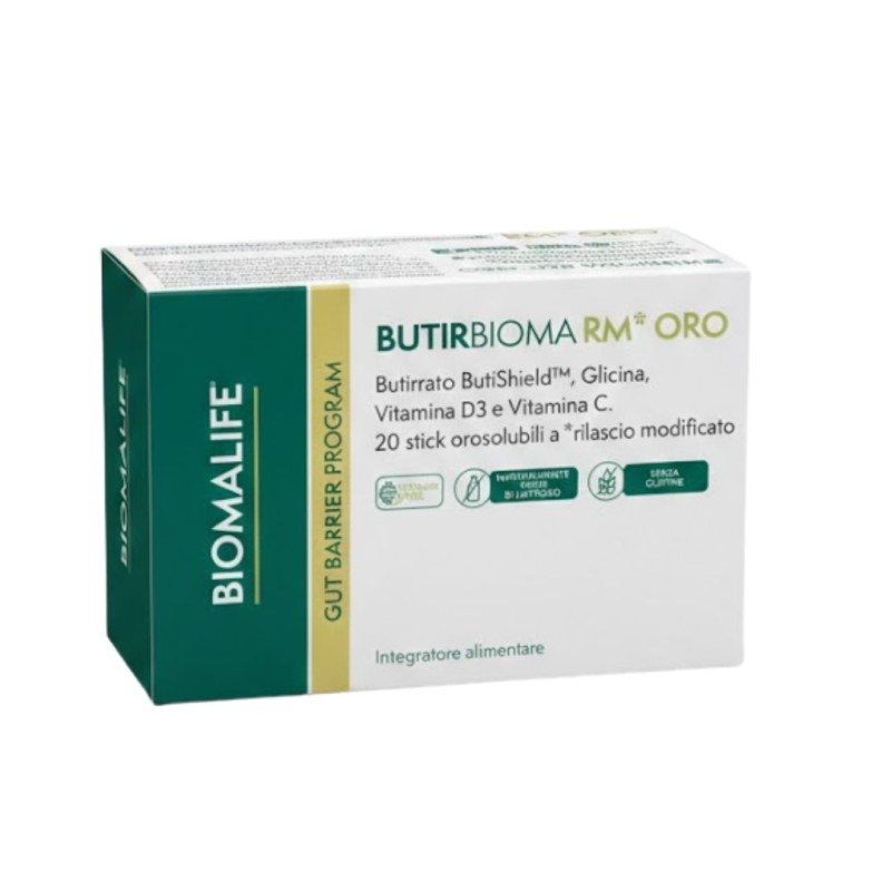 Biomalife Butirbioma Rm Oro Integratore Alimentare 20 Stick Orosolubili Biomalife Butirbioma Rm Oro Integratore Alimentare 20 Stick Orosolubili
