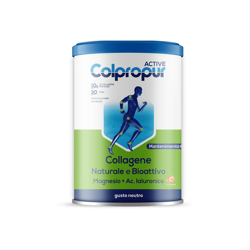 barattolo di Colpropur Active Integratore con Collagene Gusto Neutro 330gr barattolo di Colpropur Active Integratore con Collagene Gusto Neutro 330gr