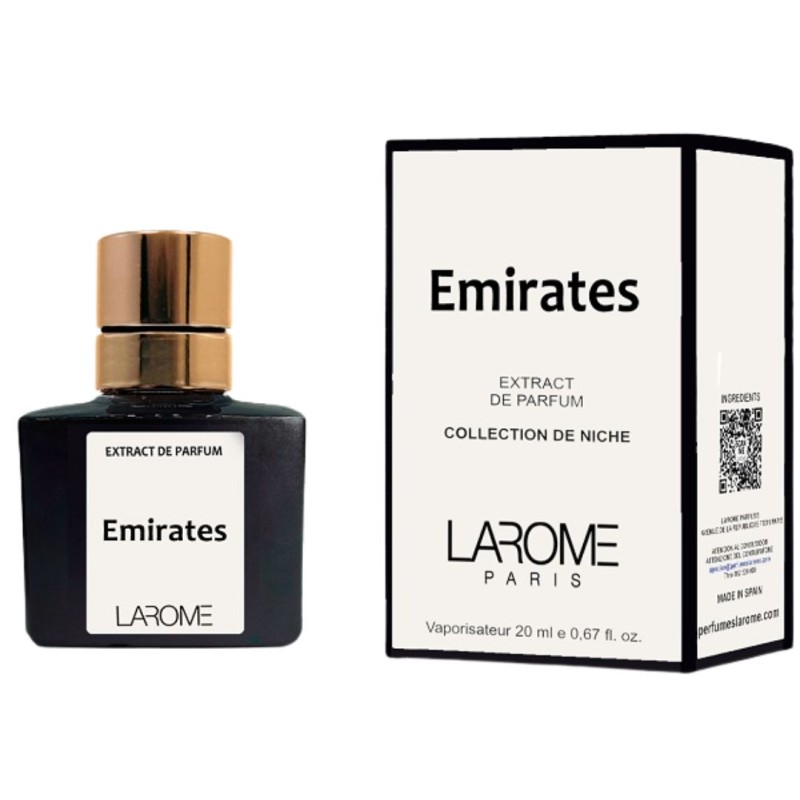flacone di Emirates by Larome Paris Profumo Equivalente Unisex 20ml flacone di Emirates by Larome Paris Profumo Equivalente Unisex 20ml