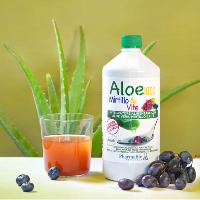 Pharmalife Research Aloe 100% Mirtillo e Vite Integratore per Depurazione 1 Litro Pharmalife Research Aloe 100% Mirtillo e Vite Integratore per Depurazione 1 Litro