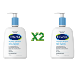 2 Flaconi di Cetaphil Emulsione Detergente per Pelli Sensibili Viso e Corpo 473ml 2 Flaconi di Cetaphil Emulsione Detergente per Pelli Sensibili Viso e Corpo 473ml