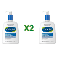 2 Flaconi Cetaphil Detergente Quotidiano Viso per Pelli Miste e Grasse 470ml 2 Flaconi Cetaphil Detergente Quotidiano Viso per Pelli Miste e Grasse 470ml