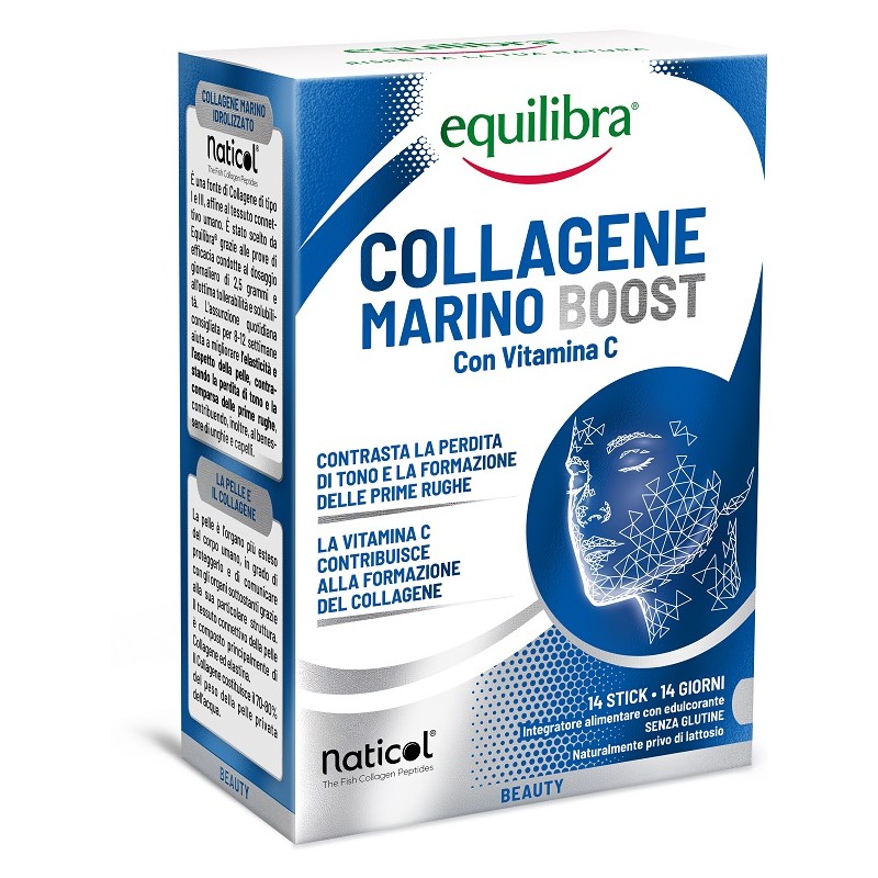 Equilibra Collagene Marino per Pelle Tonica ed Elastica 14 Stick Monodose Equilibra Collagene Marino per Pelle Tonica ed Elastica 14 Stick Monodose