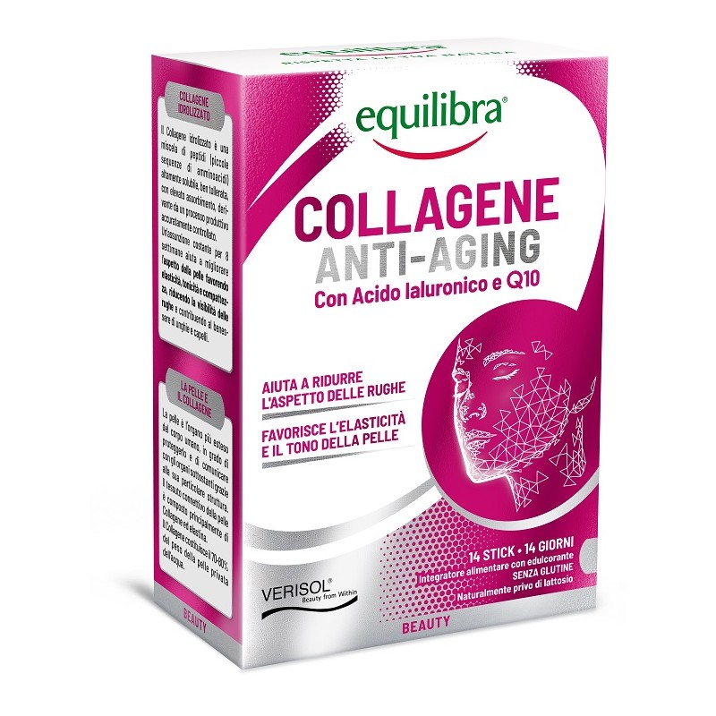 Equilibra Collagene Antiaging per Elasticità e Idratazione della Pelle 14 Stick Monodose Equilibra Collagene Antiaging per Elasticità e Idratazione della Pelle 14 Stick Monodose