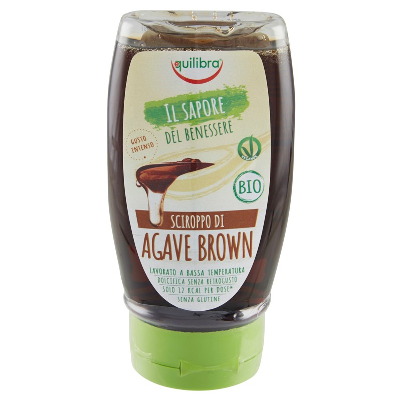 Equilibra Sciroppo di Agave Brown dolcificante naturale senza glutine 350 g Equilibra Sciroppo di Agave Brown dolcificante naturale senza glutine 350 g