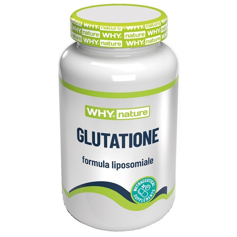 Whynature Glutatione integratore antiossidante per benessere cellulare 30 capsule Whynature Glutatione integratore antiossidante per benessere cellulare 30 capsule