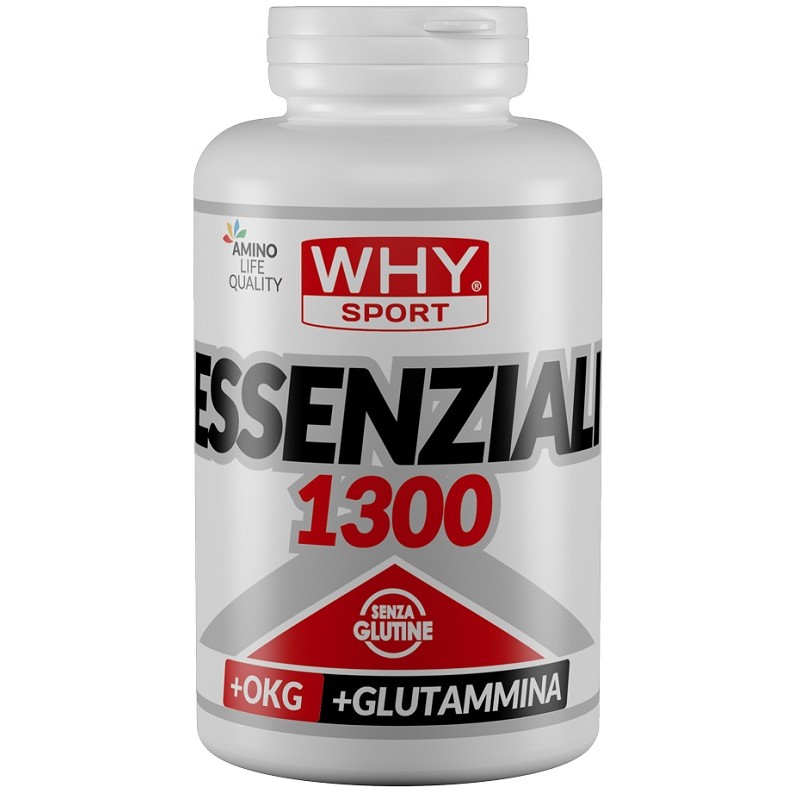 Essenziali 1300 integratore aminoacidi essenziali e vitamina B6 per massa muscolare 200 compresse