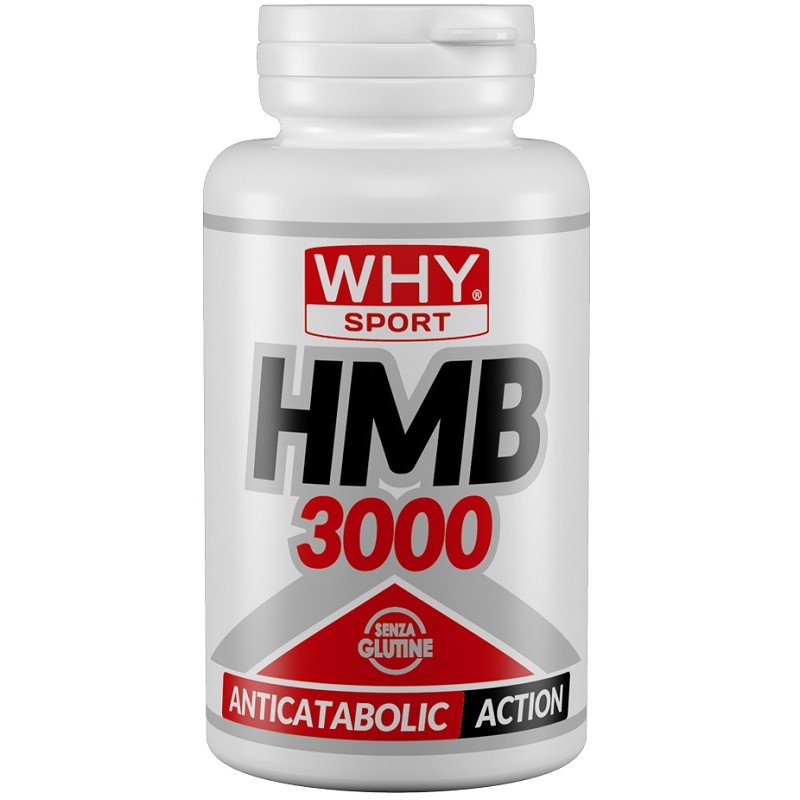 Whysport Hmb 3000 per Massa Muscolare e Recupero Flacone da 90 Compresse