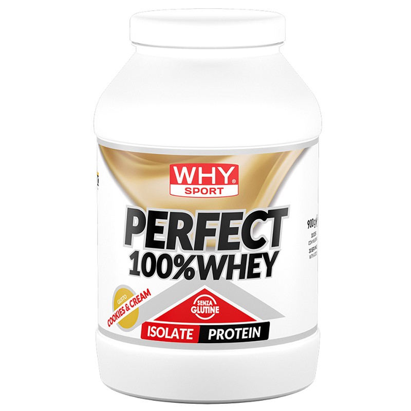 Whysport Perfect 100% Whey Cookies & Cream per Recupero Muscolare 900 g
