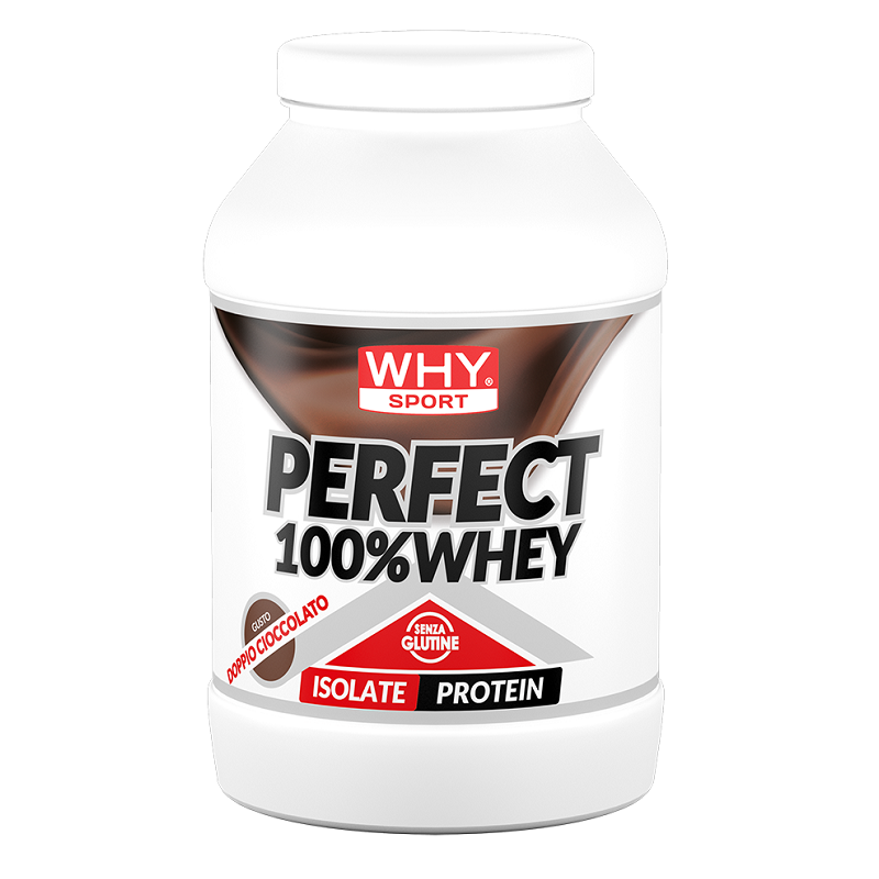 Whysport Perfect 100% Whey Doppio Cioccolato per Massa Muscolare e Recupero 900 g