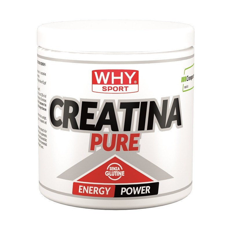 Whysport Creatina Pure per Energia e Forza Muscolare 300 g Polvere