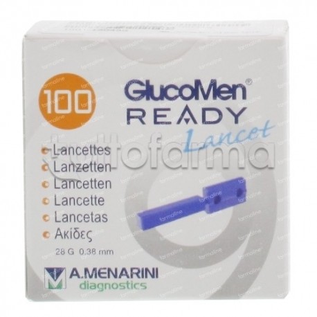 A. Menarini Glucomen Ready Lancet 28g Lancette Pungidito Per Diabetici 100 Lancette A. Menarini Glucomen Ready Lancet 28g Lancette Pungidito Per Diabetici 100 Lancette