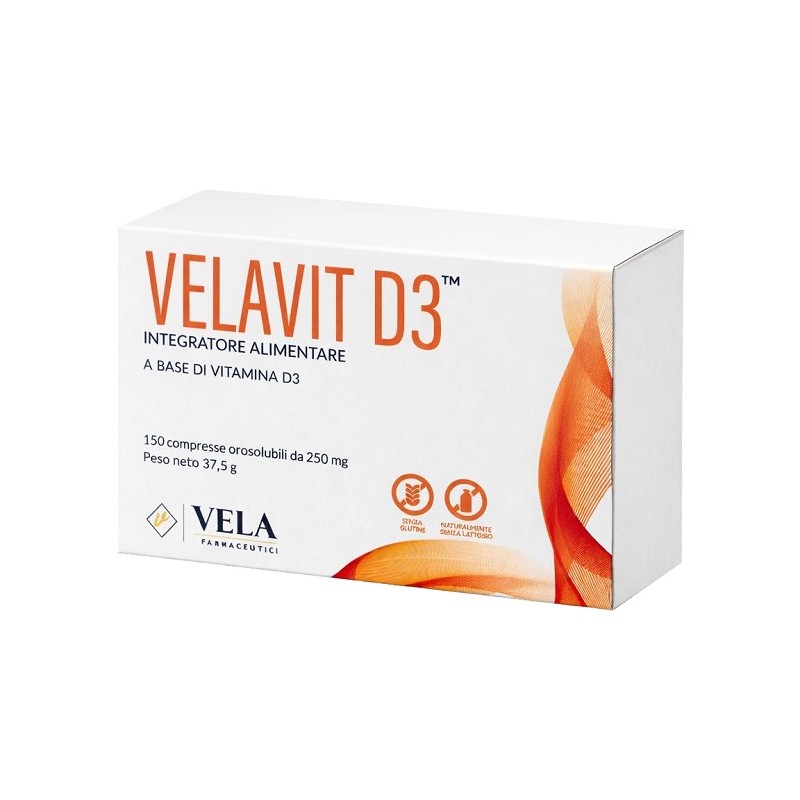 Velavit D3 integratore vitamina D3 per ossa, denti e immunità 150 compresse orosolubili