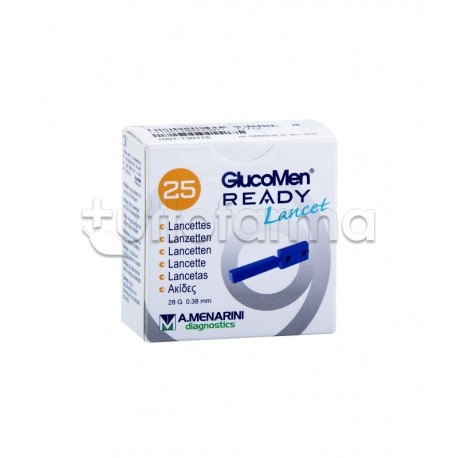 A. Menarini Glucomen Ready Lancet 28g Lancette Pungidito Per Diabetici 25 Lancette A. Menarini Glucomen Ready Lancet 28g Lancette Pungidito Per Diabetici 25 Lancette