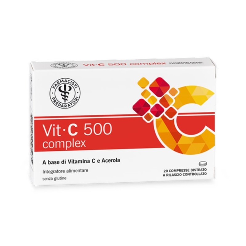 Unifarco Vit-c 500 Complex per Sistema Immunitario 20 Compresse Bistrato Unifarco Vit-c 500 Complex per Sistema Immunitario 20 Compresse Bistrato