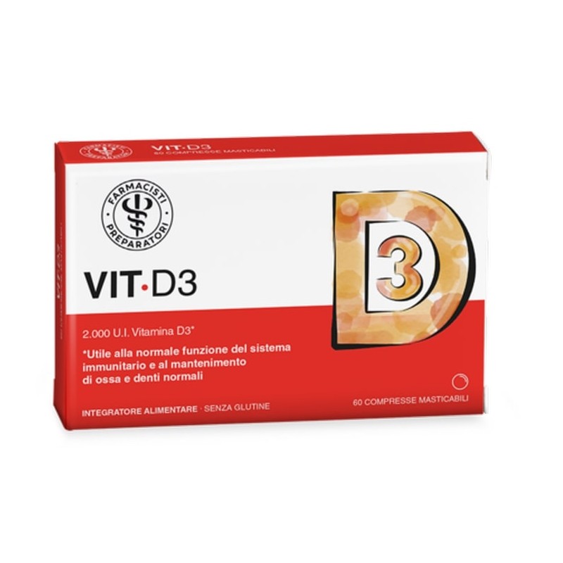 Unifarco Vitamina D3 per Ossa, Denti e Sistema Immunitario 60 Compresse Masticabili Unifarco Vitamina D3 per Ossa, Denti e Sistema Immunitario 60 Compresse Masticabili