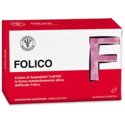 Unifarco Folico Integratore Acido Folico per Gravidanza e Stanchezza 60 Capsule