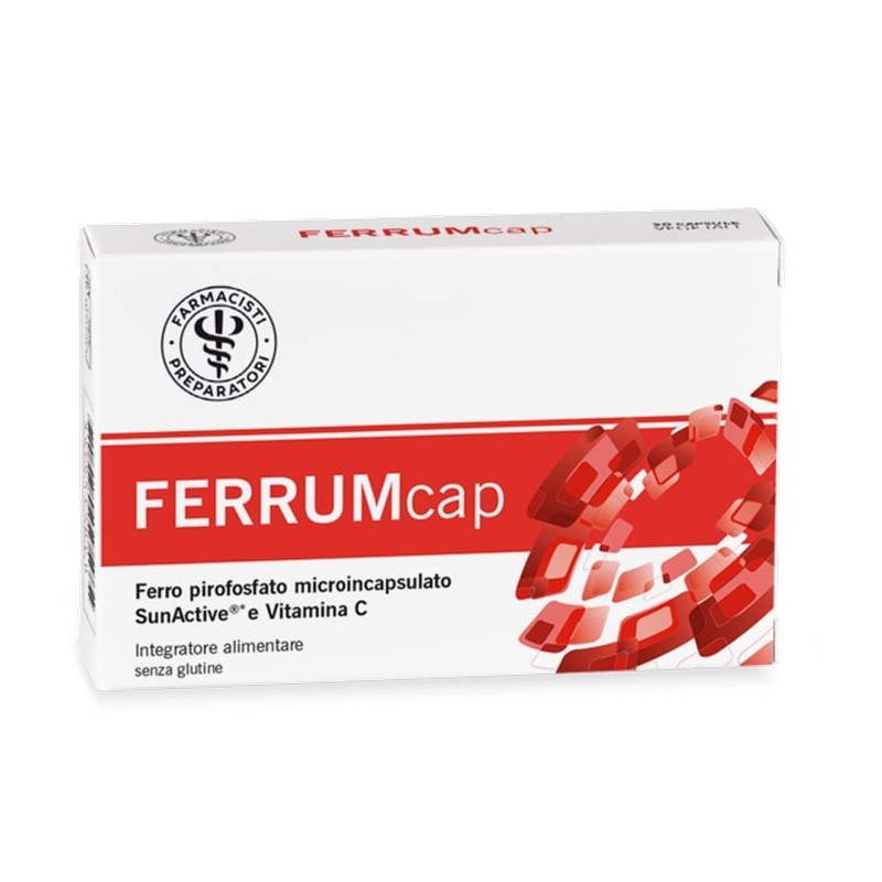 Unifarco Ferrumcap integratore ferro ad alta tollerabilità 30 capsule Unifarco Ferrumcap integratore ferro ad alta tollerabilità 30 capsule