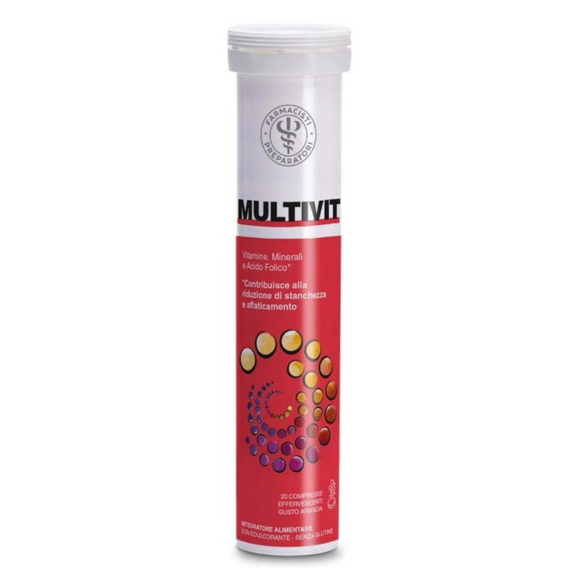 Unifarco Multivit integratore multivitaminico per energia e difese immunitarie 20 compresse effervescenti Unifarco Multivit integratore multivitaminico per energia e difese immunitarie 20 compresse effervescenti