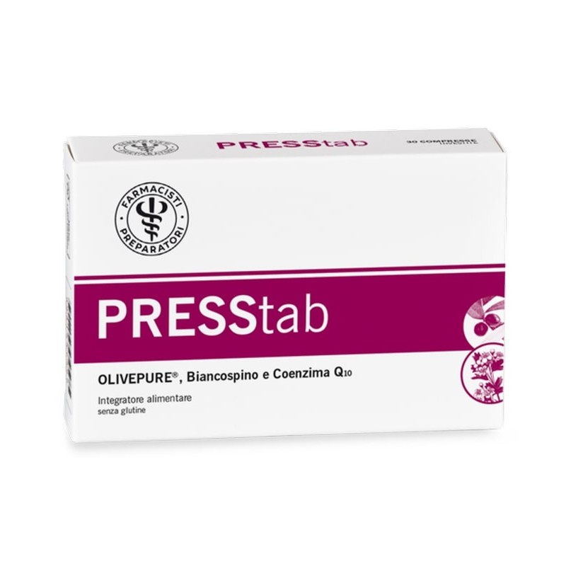 Unifarco Presstab integratore per pressione e cuore 30 compresse Unifarco Presstab integratore per pressione e cuore 30 compresse