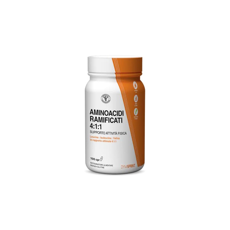 Unifarco Amino Ramificato 4:1:1 per Recupero Muscolare 100 Compresse Unifarco Amino Ramificato 4:1:1 per Recupero Muscolare 100 Compresse