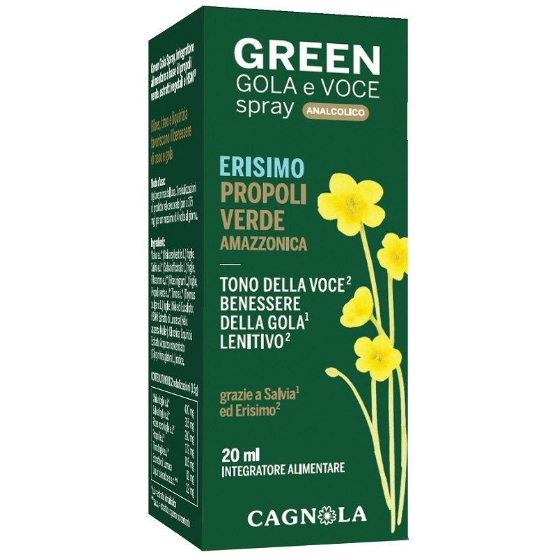 Green Gola & Voce Spray per Gola e Voce 20 ml Green Gola & Voce Spray per Gola e Voce 20 ml